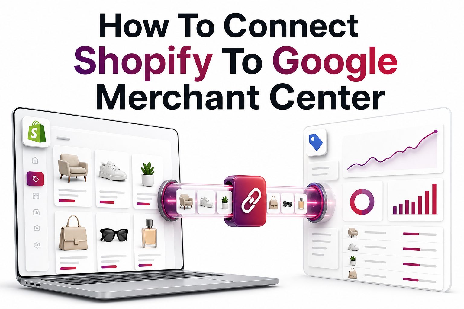 how-to-connect-shopify-to-google-merchant-center Shopify store connected to Google Merchant Center for product listings